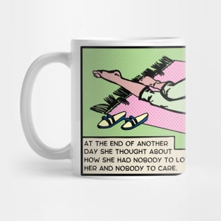 Comic Woman Is Down In The Dumps Mug